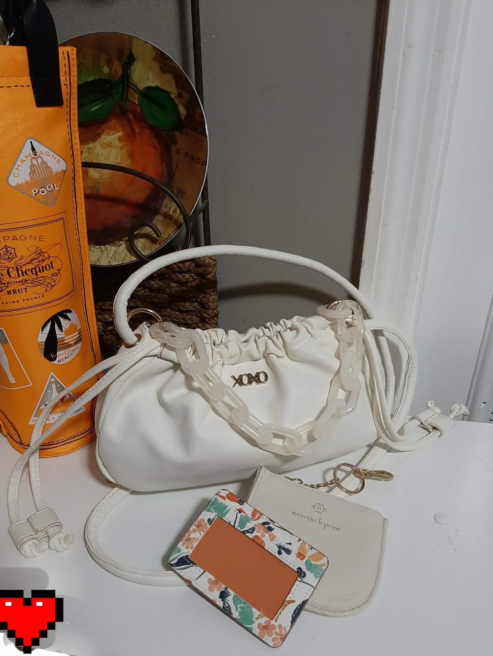 XOXO/Nanette LePore Cloud☁️Bag & Card Wallet 3 Pc Set